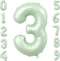 40 Inch Olive Green Large Number Balloons 0-9, Number 3 Balloons Foil Mylar Big Number Balloons, Helium Number Balloons Decorations For Birthday, Anniversary Events, Wedding Party