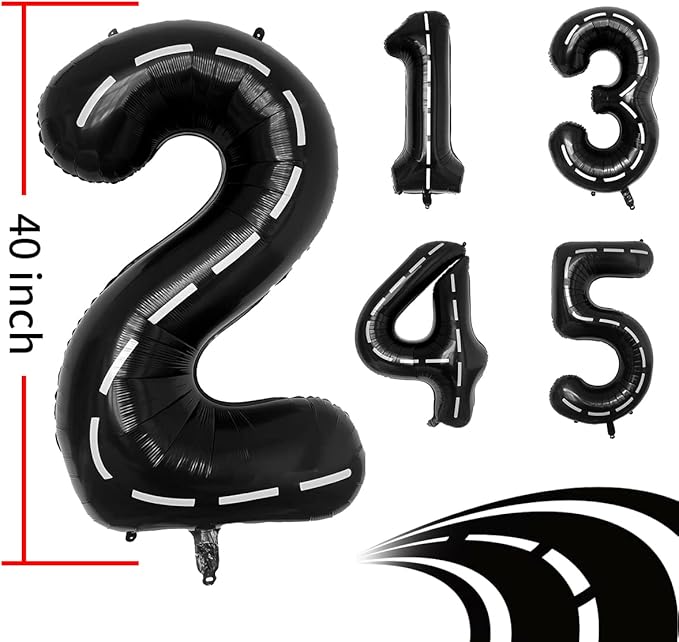 134pcs Balloons Race Car Birthday Party Supplies Decorations for Boys - Racing car Theme Party Supplies Happy Birthday Racecar Number Balloons Garland Kit Vroom Birthday Party Decorations