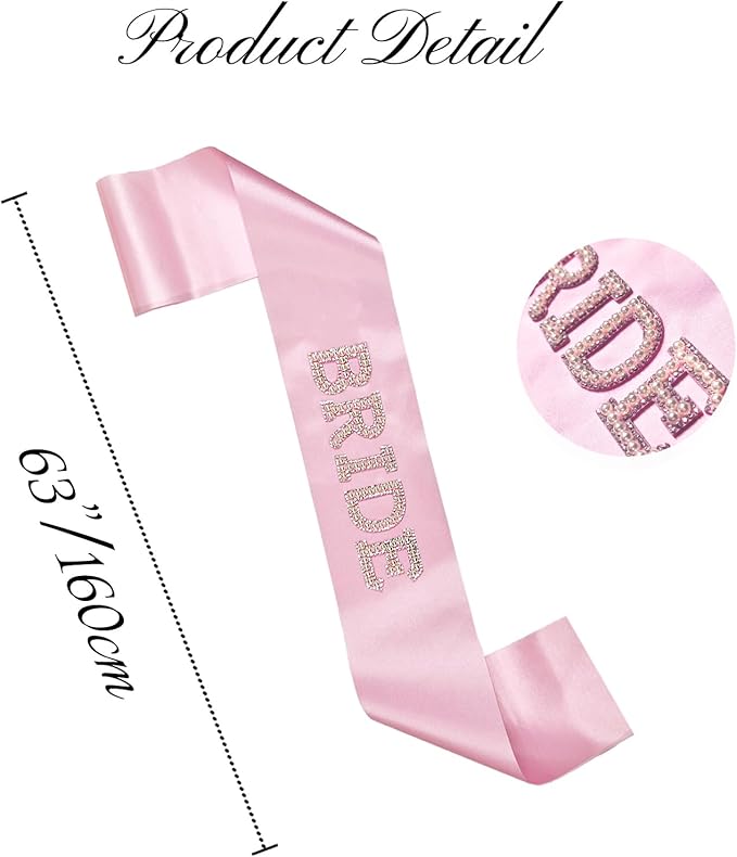 Bride To Be Sash and Bride Veil White for Bachelorette Party, Bach Party Favors Accessory, Bridal Vei and Sash Set