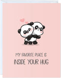 ALY LOU Anniversary Card Mothers Day Birthday for Mom Dad Girlfriend Boyfriend Wife Husband Stepmom Aunt Parents – Cute Funny Punny Greeting Card for Fathers Day – Blank Inside (Inside Your Hug)