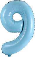 YPSelected 32 Inch Large Foil Helium Number Balloon Birthday Wedding Party 0-9 (Baby Blue, 9)