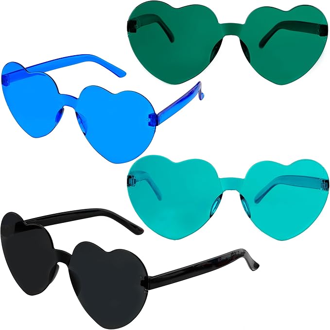 Heart Sunglasses Heart Shaped Glasses Bulk Valentines Halloween Bachelorette Party Decorations Glasses Women Men