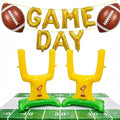 Football Party Decorations & with Football Goalpost Game Day Letter Banner Foil Balloons for Kids Adults Sports Theme Birthday Major Touch Down Tailgating Supplies Season Celebration Supplies