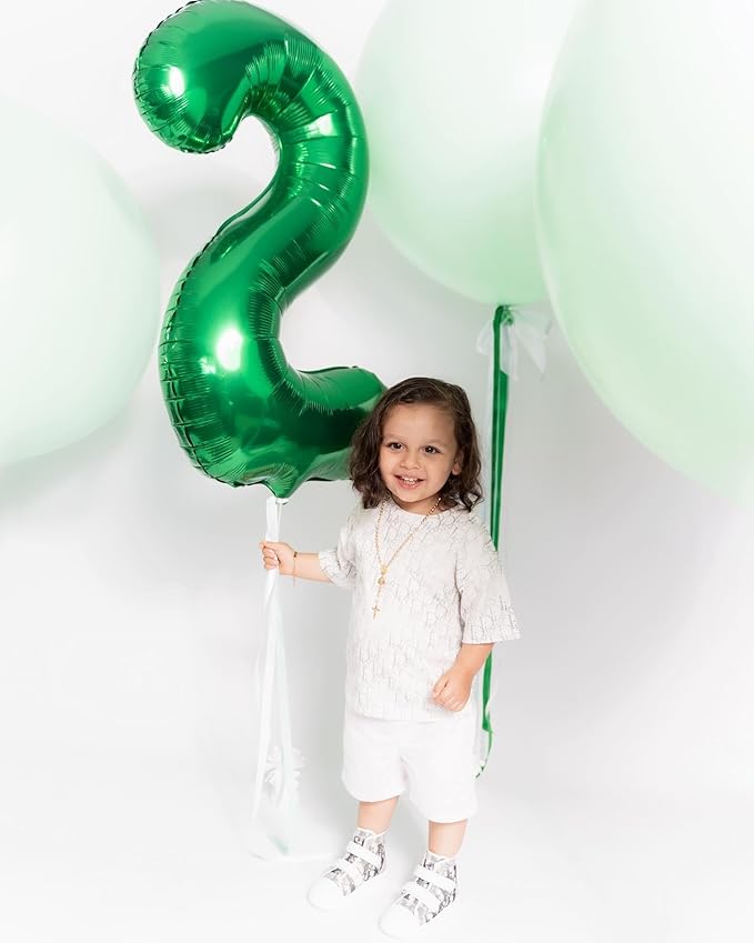 Green Number 12 Balloon 40 inch, 12 Number Balloons, 12th Green Birthday Decorations, 12 Year Old Girls Boys Party Supplies, St. Patrick's Day Games Theme Birthday Decorations
