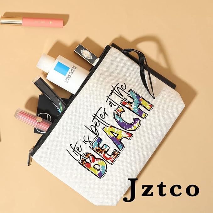 Beach Accessories Gifts for Women Sunscreen Bags Vacation Gifts Travel Items Traveling Graduation Gifts - Life Better Beach Makeup Bag