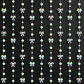 Katchon, Iridescent Bows Garland - Pack of 9 Strings, 5 Feet | Bow Garland, Bachelorette Party Decorations | Bridal Shower Backdrop, Bridal Shower Decorations | Wedding Decor for Bow Party Decorations