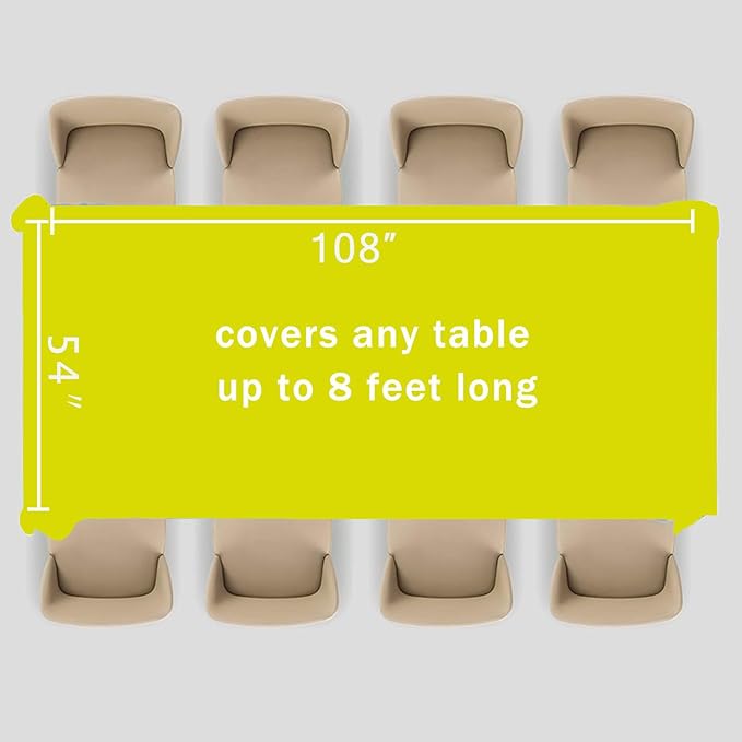 3 Pack Lemon Yellow Disposable Tablecloth, 54" x 108" Plastic Table Covers, Decorative Rectangle Tablecloth for Parties, Events, Wedding, Inddors & Outdoors