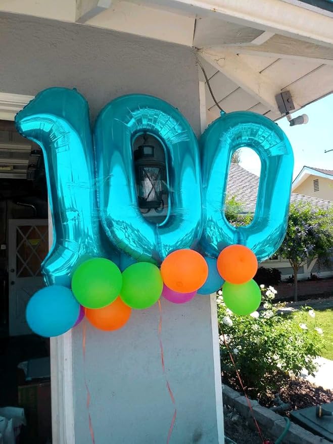 8 Balloon, Blue Number Balloons 40 Inch, 8th Birthday Decorations for Boys Girls, Blue Birthday Balloons Party Supplies, Number 8 Balloon