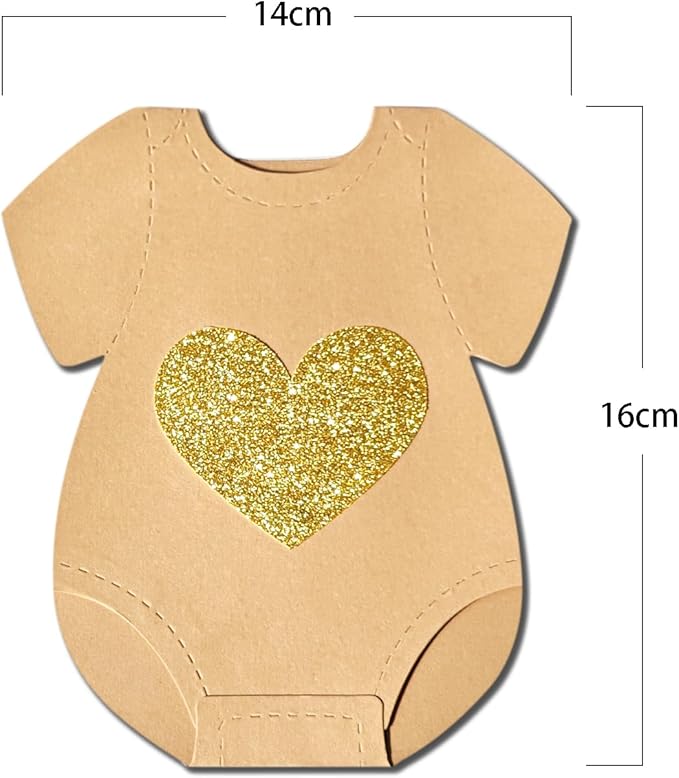 Brown Baby Shower Paper Garland Short-Sleeve Bodysuits Clothesline Garland Gender Reveal Birthday Banner Pre - Strung Baby Outfit Paper Decorations 9 pcs