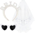 Jaciya Pearl Bride Headband with Veil