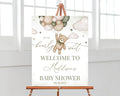 Personalized Teddy Bear Baby Shower Welcome Sign, Welcome to Baby Shower Sign, We Can Bearly Wait Baby Shower Sign Decor