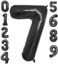 40 Inch Large Black Number Celebration and Decoration Balloon for Birthday Parties, Graduations, Anniversaries, Weddings, Photo Shoots, Special Events - Helium Foil Mylar (Black Number 7)