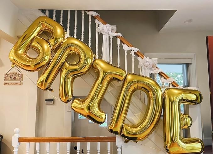 40 Inch Letter Foil Balloons Gold for Graduation, Birthday, Wedding Decorations Jumbo Photo Backdrops Big Alphabet H