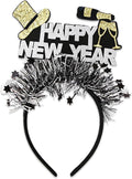 YNITSED Happy New Year Headband New Year's Eve Party Hair Accessory Glitter New Years Headband for Women New Year Party Decorations