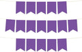 Andaz Press Hanging Pennant Banner with String, Royal Purple, 1-Set, 24 Pennants, Approx. 12-Feet Long