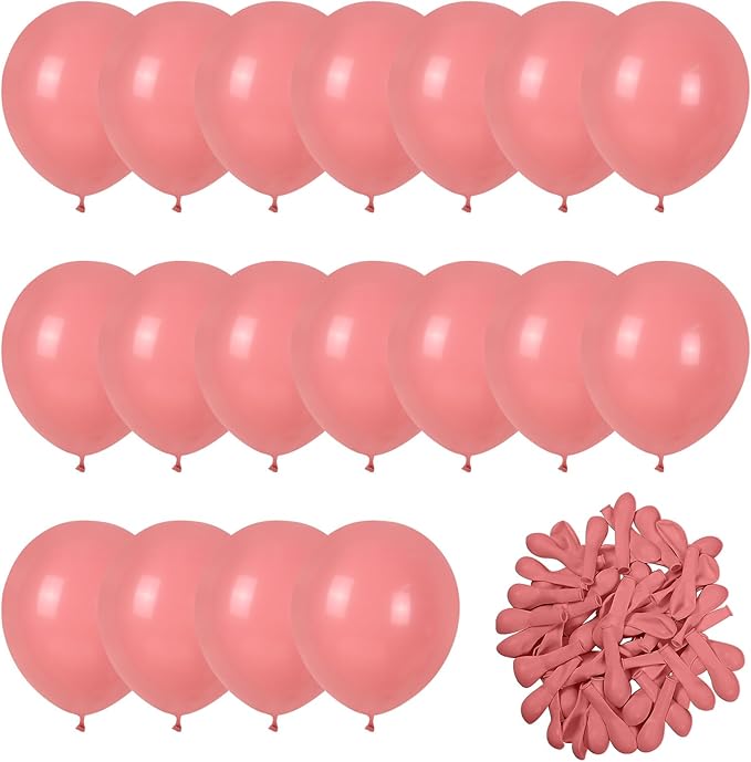Dusty Pink Balloons 60pcs 5inch Small Matte for Balloon Garland Arch - Round Mini Retro Latex for Birthday Party Decoration DIY Wedding Bride