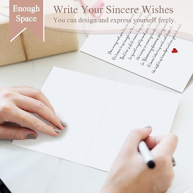 Poem Sympathy Card for Her Him, Condolence Card for Loss of Loved One, Bereavement Cards, Sorry for You Loss Cards Gift