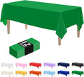 Kopokita 12PCS Dark Green Plastic Tablecloths 54 x 108 Inch, Disposable Table Cloths Rectangle Party Table Covers