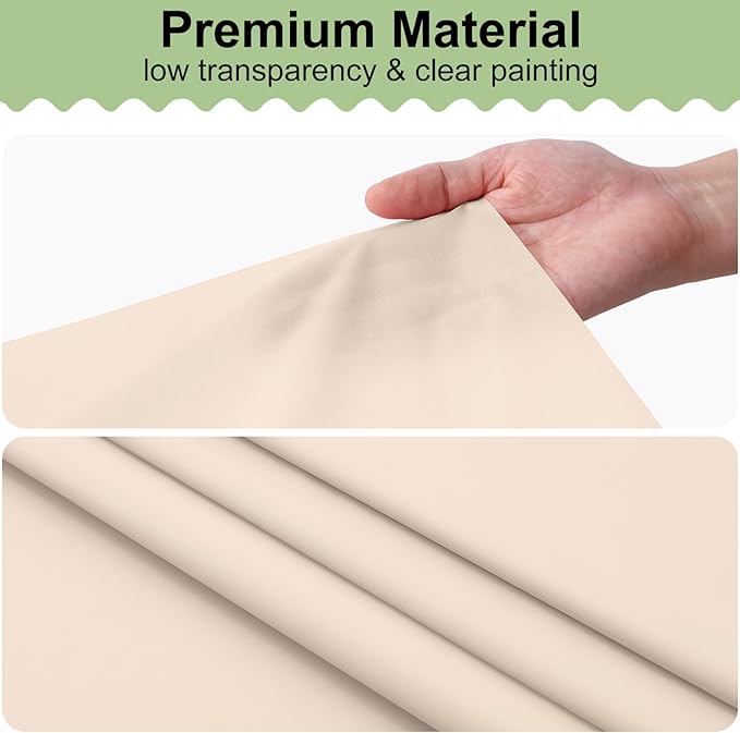 misaya 6 Packs Disposable Plastic Table Cloth, 54 x 108 Inch Waterproof Rectangle Tablecloth, Leakproof & Sturdy Decorative Table Covers for Easter, Picnic, Party and Outdoor, Ivory