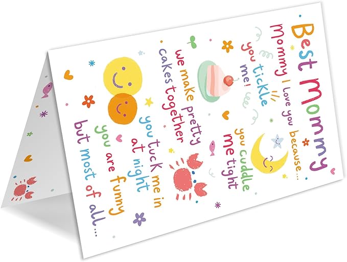 Mom Birthday Card, Funny Birthday Card & Gift for Mom from Daughter Son, Mother Bday Cards from Kid
