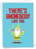 The Best Card Company Funny Birthday Greeting Card w/ 5 x 7 Envelope for Men and Women (1 Card) Friendly Garden Gnomes Gnomebody C6441EBDG