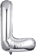 Letter Balloons 40 Inch, Single Silver Letter L Balloons Aluminum Hanging Foil Film Balloon for Baby Shower, Wedding Anniversary, Graduation, Birthday Party Decoration