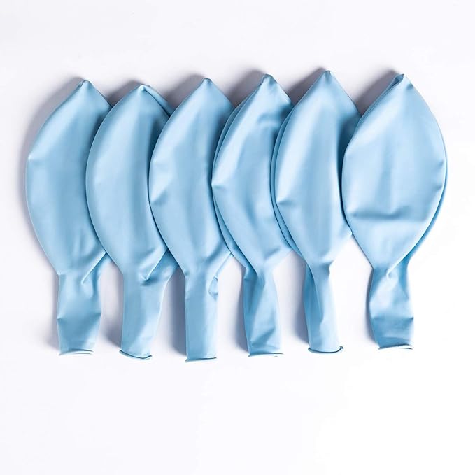 36 Inch Giant Round Balloons Macaron Blue 6 Packs Latex Balloons for Photo Shoot Wedding Baby Shower Birthday Party Decorations