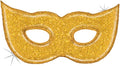Artisan Owl Holographic Mardi Gras Glittering Gold Mask Jumbo 51" Foil Party Balloon