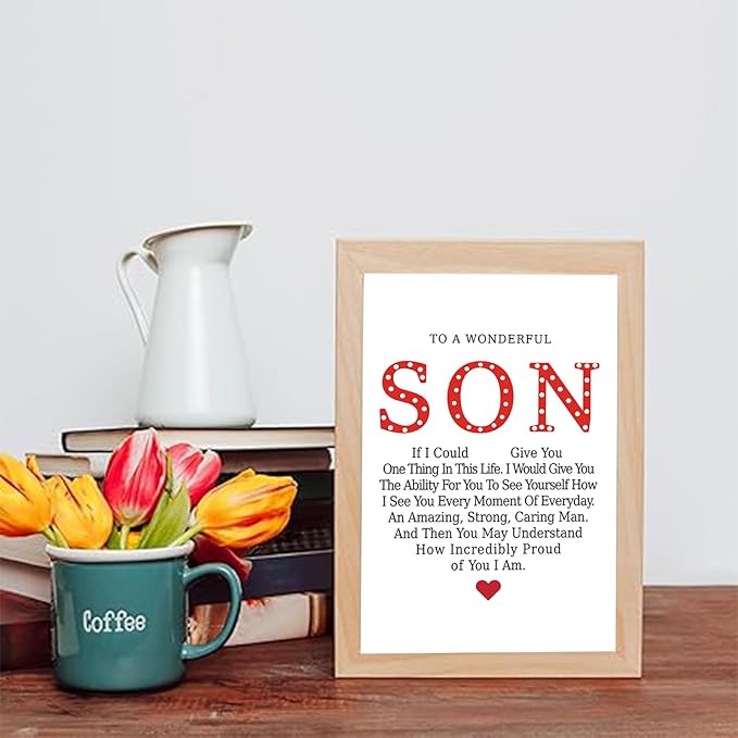 Birthday Card for Son - Heartfelt from Dad, Mom & Parents to a Wonderful Son
