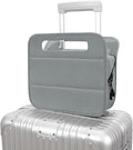 CONTAIL 13 Inch 3L 4-in-1 Travel Essentials Organizer, Small Business Handbag, Suitcase Drink Holder,Phone Tablet Holder,Airport Accessories Storage,Grey