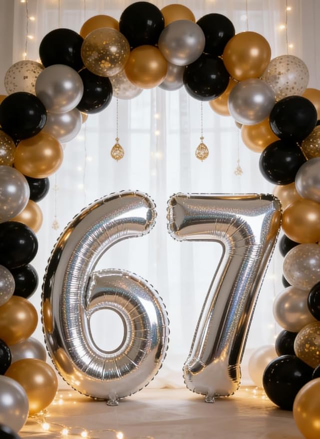 Laser Silver 6 Balloon, Number Balloons 40 Inch, 6th Balloons for Birthday Decorations, Laser Silver Party Supplies 6 Birthday Balloon, Number 6 Balloon