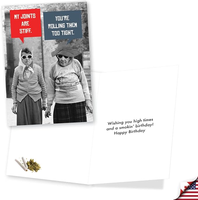 NobleWorks Assorted 3 Pack of Funny Women's Retro Birthday Greeting Cards with 5 x 7 Inch Envelopes (3 Designs, 1 Each) Old Friends VC2803BDG-C1x3