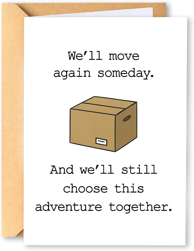 Romantic Moving Card, Adventure Together Future Card, for Couples, Love Note for Partner