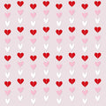 Capoda 8 Pcs Valentine's Day Garland Decorations Red Pink White Heart Garland Banners Solid Outlined Romantic Hearts Hanging Banners for Sweet Day Birthday Wedding Anniversary Party Supplies