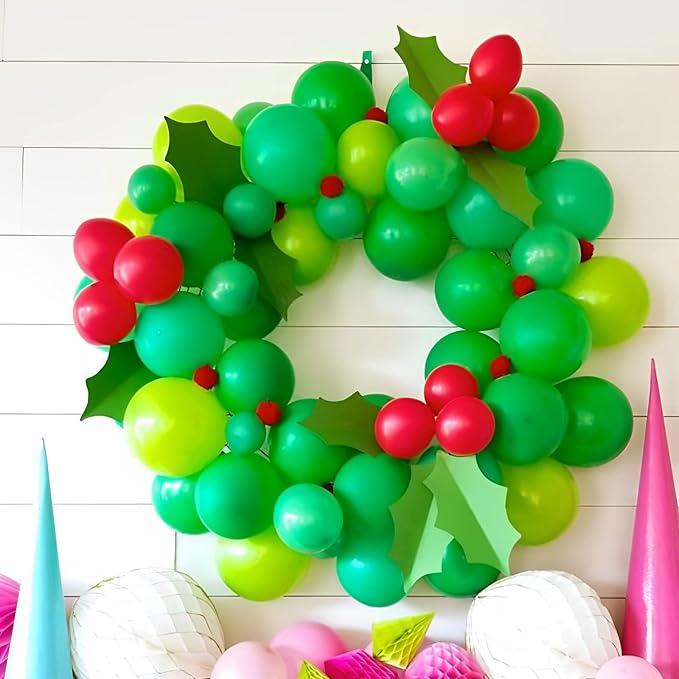 105pcs Green Balloons 12inch Party Latex Balloons for Birthday Dinosaur Baby Shower St. Patrick's Day Summer Jungle Forest Safari Party Decorations