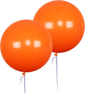AZOWA 24 Inch Orange Balloon 10 Large Latex Balloons for Party Wedding Birthday Baby Shower Decoration (Orange, 10 Pcs)