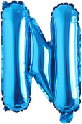Blue 28 inch Letter Balloons Alphabet Number Balloons Foil Mylar Party Wedding Bachelorette Birthday Bridal Baby Shower Graduation Anniversary Celebration Decoration (Can not Float) (28 inch Blue N)
