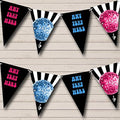 60's 70's 80's Disco Night Fever Personalized Birthday Party Bunting - Hanging Party Decoration - Birthday Party Banner Garland | Decorative Party Supplies