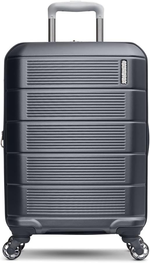 American Tourister Stratum 2.0 Expandable Hardside Luggage with Spinner Wheels, 2-Piece Set 20/28, Charcoal