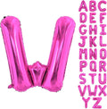 40 Inch Large Hot Pink Letter W Balloons Alphabet W Letter Balloons Foil Mylar Letter A Balloons for Birthday Party Anniversary New Year Graduation Wedding