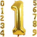 gold Foil Balloons Number 1, 42 inch