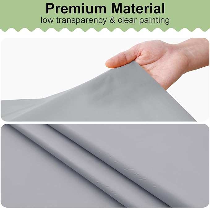 misaya 8 Packs Disposable Plastic Table Cloth, 54 x 108 Inch Waterproof Rectangle Tablecloth, Leakproof & Sturdy Decorative Table Covers for Easter, Picnic, Party and Outdoor, Grey