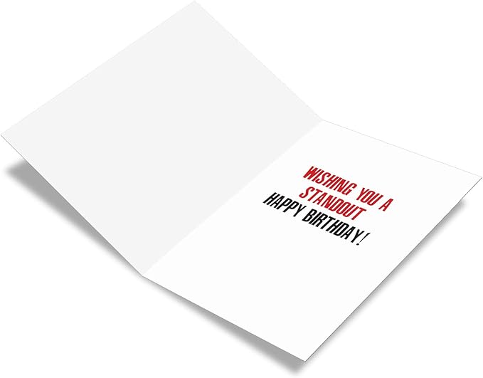 NobleWorks -1 Funny Birthday Card - Inappropriate Grown-Up Humor, Hilarious Birthdays (Buyer Discretion Advised) - Standing Up Fast C6895BDG