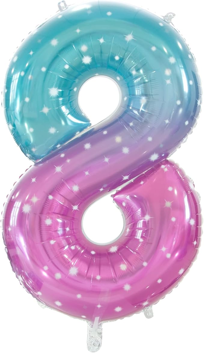 Number 8 Balloon, Large number balloons 40 inch, 8th Birthday Party Decorations Supplies 8 Year Old Birthday Sign Decor