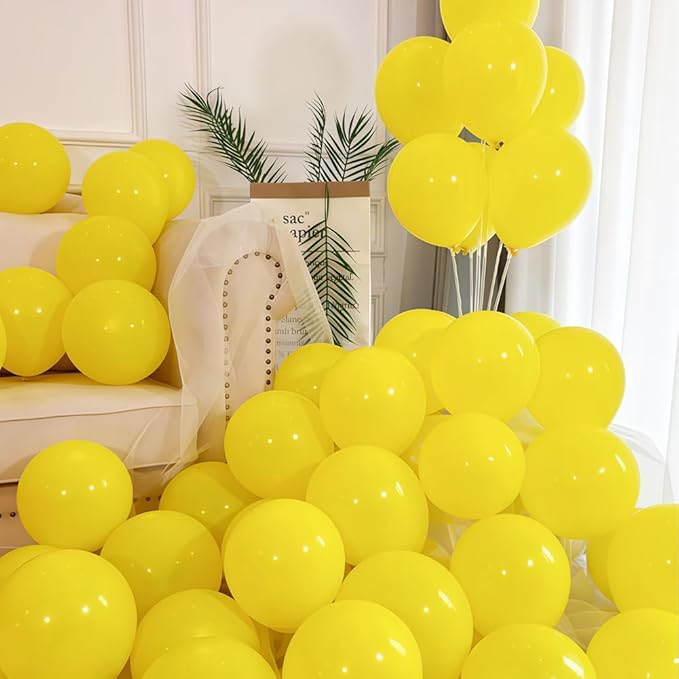 400 Pcs Yellow Balloons 12 Inch Bulk Latex Balloon for Birthdays Weddings Party Decorations