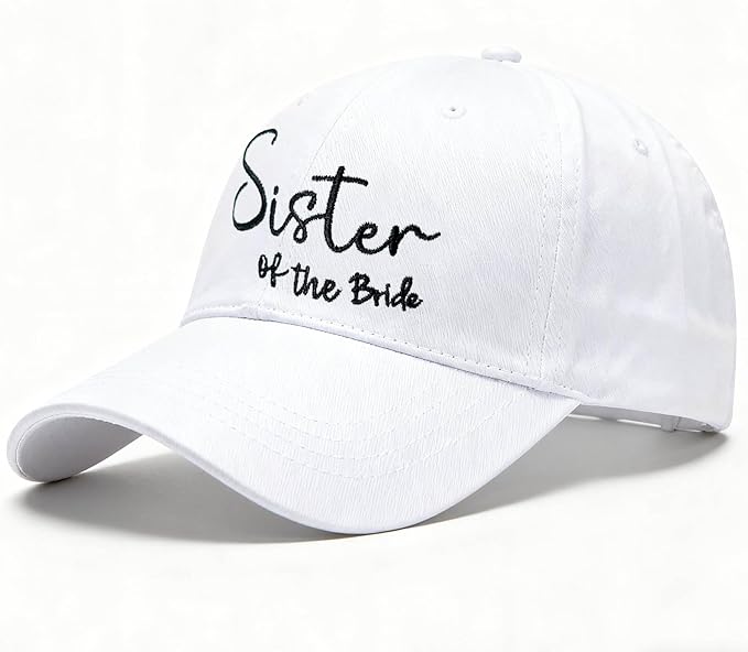 Adjustable Embroidered Hat for Bridal Shower Wedding Engagement Anniversary Honeymoon Newlyweds Couples Gifts