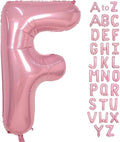 Pink Letter F Balloons,40 Inch Balloons Letter F Mylar Helium Large Pink F Balloon for Birthday Party Anniversary Decorations
