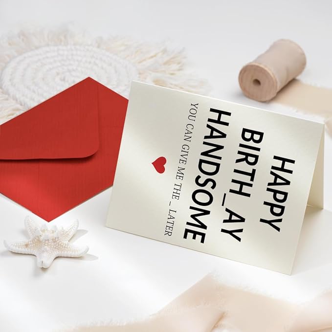 Funny Birthday Gifts for Men Him, Boyfriend Gifts for Bday, Birthday Decorations for Men, Husband Birthday Card
