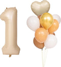 40 In Caramel Number Balloons Helium Foil Mylar latex Balloon Birthday Party banquet Decoration Digital 1