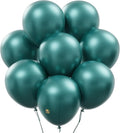 AFTERLOON® Biodegradable Balloons 24 pcs Pearlized Emerald Green 12 Inch, Pearlescent Thickened Extra Strong Latex Helium Float, Colorful Bulk Color ballon Globos Para Decoration De Fiestas Kids